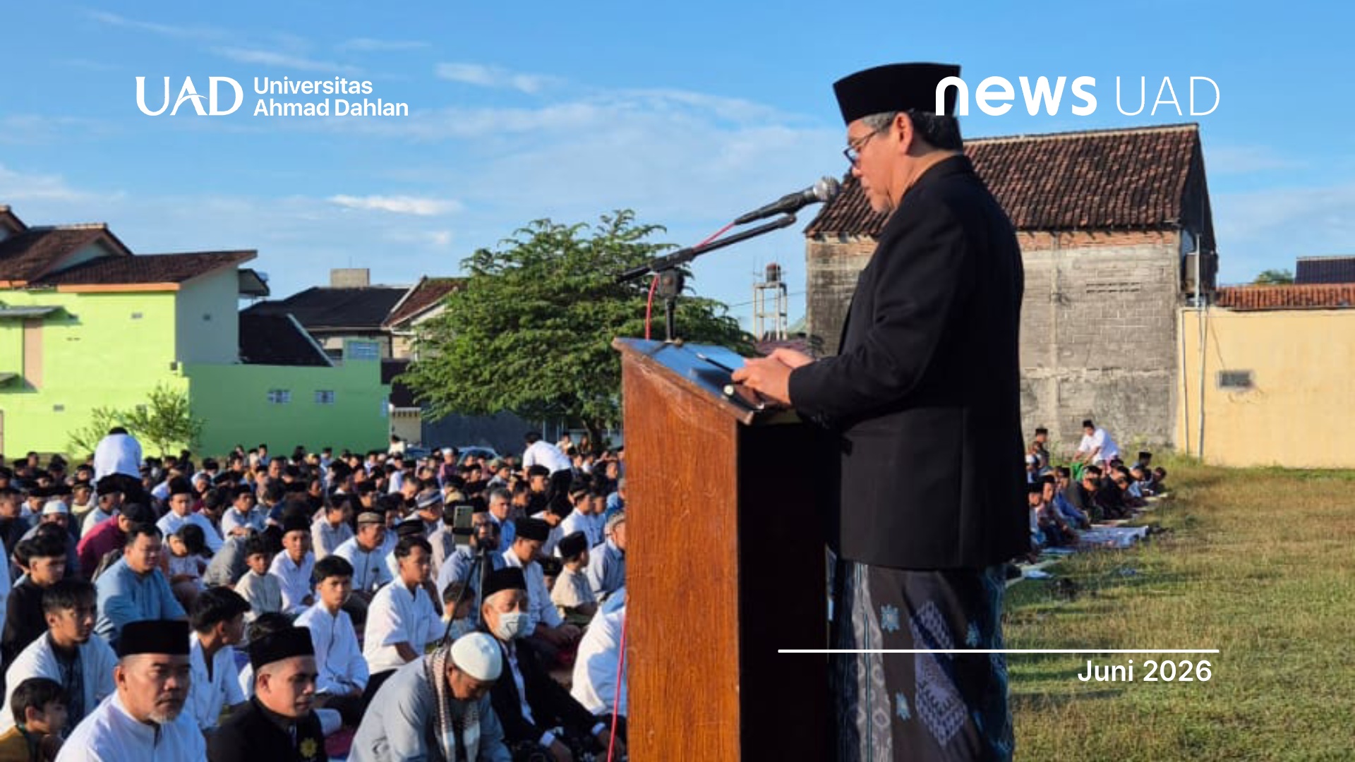 PCM Sleman Gelar Salat Iduladha di Lapangan Murangan