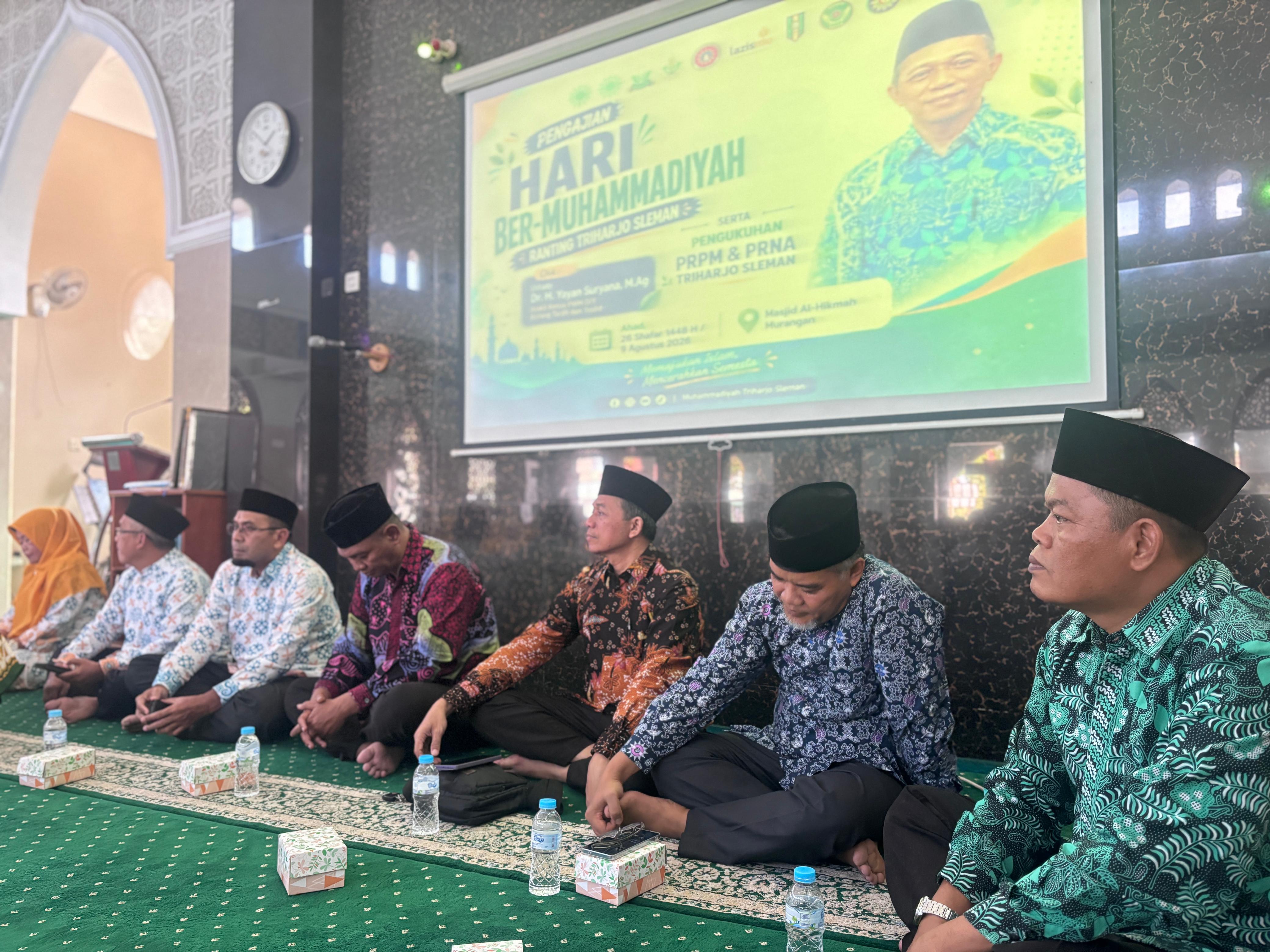 Pengajian Hari Ber-Muhammadiyah Ranting Triharjo Sleman, Perkuat Dakwah dan Kaderisasi Generasi Muda
