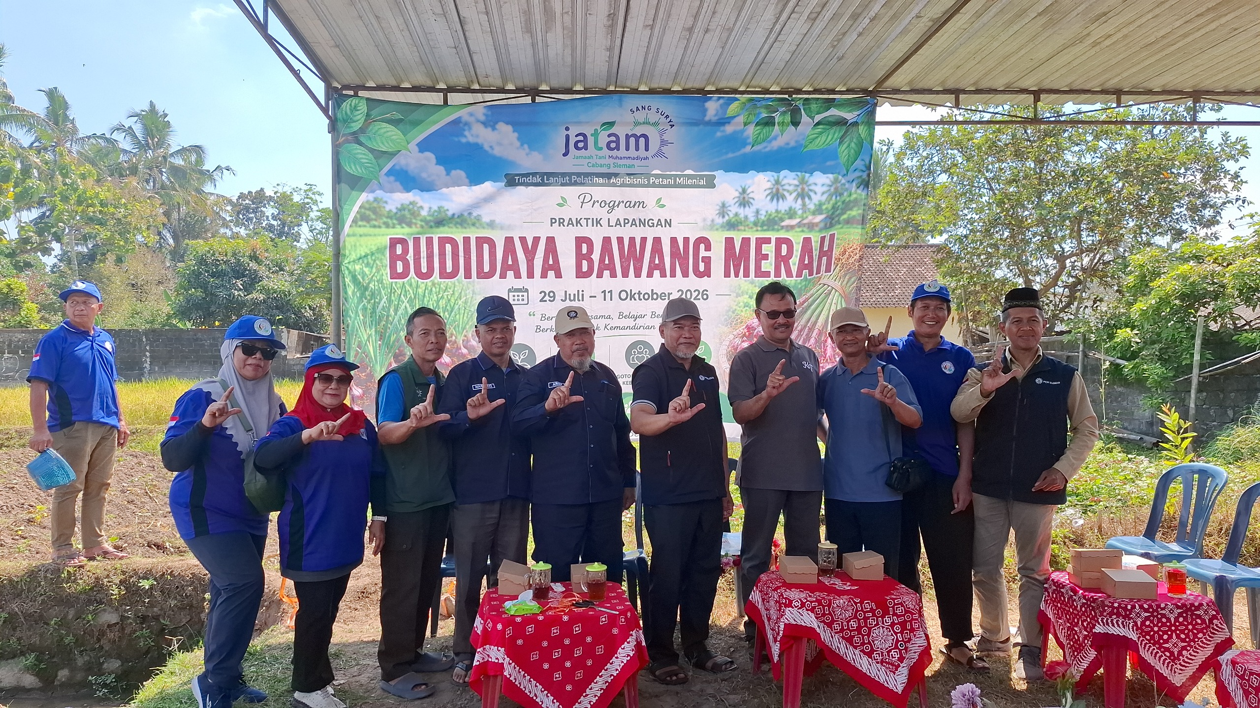 JATAM Cabang Sleman Launching Budidaya Bawang Merah di Ngelo Pandowoharjo Sleman